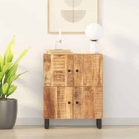 ZNTS Sideboard with 4 Doors 60x33x75 cm Solid Wood Mango 352917