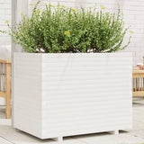 Garden Planter White 90x60x72.5 cm Solid Wood Pine 3282605