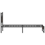Bed Frame without Mattress Brown Oak 90x200 cm Engineered Wood 4107009