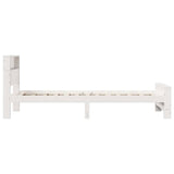 Bed Frame with Headboard White 80 x 200 cm Engineered Wood 877237