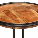 2 Piece Side Table Set Solid Wood Acacia 4013514