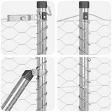 Ground Fix Welded Wire Fence 25 x 1.5 m 3352968