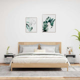 Bedside Cabinets with LED Lights 2 pcs Concrete Grey 40x39x37 cm 836805