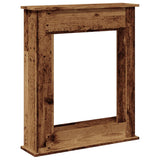 Fireplace Surround Old Wood 75x20x87.5 cm Engineered Wood 854587