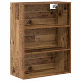 Highboard Old Wood 69.5 x 34 x 180 cm Engineered Wood and Glass 3403177