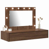 Dressing Table Brown 100 x 40 x 70 cm Engineered Wood 865241