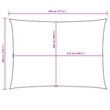 ZNTS Sunshade Sail Oxford Fabric Rectangular 3x4.5 m Dark Green 135486
