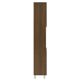 Bathroom Cabinet Brown Oak 30x30x179 cm Engineered Wood 825833