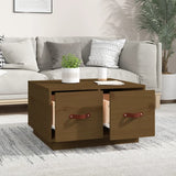 Coffee Table Honey Brown 60x53x35 cm Solid Wood Pine 820969