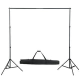 160061 Photo Backdrop Support System 600x300 cm Black