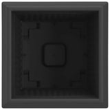 Square Flower Pot 24 pcs Black 23 x 23 x 17.5 cm Plastic 42020350