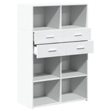 Highboard White 80x42.5x124 cm Engineered Wood 3281385