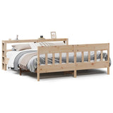 Bed Frame without Mattress 200x200 cm Solid Wood Pine 3306252