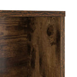 Desk with Shelf Smoked Oak 91 x 50 x 149 cm Engineered Wood 869262