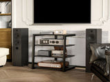 HiFi Stand, with Four Storage Shelves - Black T3398P377905