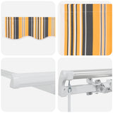 Retractable Awning Multicolour 500 x 300 x 165 cm 3331297