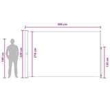 Retractable Side Awning Beige 300 x 220 cm Polyester 42035319