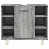 Bathroom Cabinet Grey Sonoma 60x32x53.5 cm Engineered Wood 826373