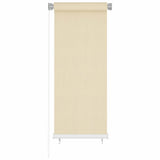 Outdoor Roller Blind Cream 60x140 cm HDPE 312601