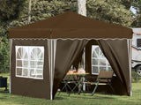 Pop-up Party Tent 195 x 195 x 245 cm Taupe Oxford Fabric 42019740