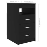 Desk Black 140x50x76 cm Engineered Wood 3054781