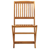 Folding Chairs 2 pcs Solid Acacia Wood 46339