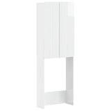 Toilet Cabinet ZWOLLE High Gloss White 66 x 25.5 x 190 cm 896479