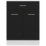 Drawer Bottom Cabinet Black Engineered wood 60x46x81.5 cm 801229