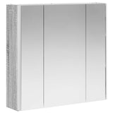 Bathroom Mirror Cabinet Grey Sonoma 63.5 x 15.5 x 60.5 cm 889252