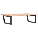 Basin Shelf Wall Mounted Steel and Solid Wood Beech 3302519