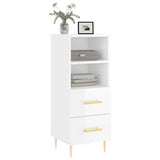 Sideboard High Gloss White 34.5x34x90 cm Engineered Wood 828654