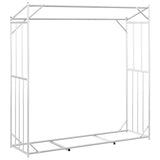 Firewood Rack with Rain Cover 200x60x200 cm Galvanised Steel 4104957