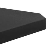 Umbrella Weight Plates 2 pcs Black Granite Triangular 14 kg 4100003