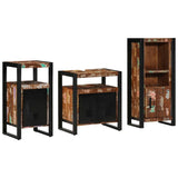 Bathroom Furniture Set 3 pcs Multicolour Solid Reclaimed Wood 3305615