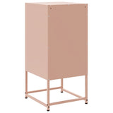 ZNTS Bedside Cabinets 2 pcs Pink 36x39x78 cm Steel 846581