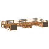 Sofa Sets 11 pcs Solid Acacia Wood 3383917