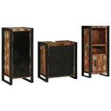 Bathroom Furniture Set 3 pcs Multicolour Solid Reclaimed Wood 3305619