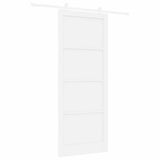 Sliding Door ORKDAL White 93 x 232 cm Solid Pine Wood 3333407