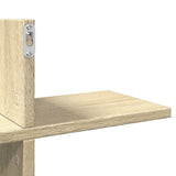 Wall Shelf Sonoma Oak 124.5x18x60.5 cm Engineered Wood 853265