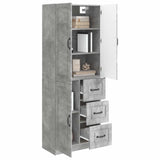 Cabinet Set 2 pcs Concrete Grey Engineered Wood 3416982