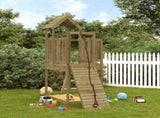 Playhouse with Climbing Wall Impregnated Wood Pine 3155833