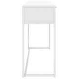 335893 Console Table White 106x35x75 cm Steel