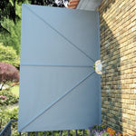 Collapsible Terrace Side Awning Grey 300x200 cm 44565