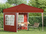 Pop-up Party Tent 195 x 195 x 245 cm Terracotta Oxford Fabric 42019732