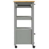 Kitchen Trolley MONZA 48x40x88.5 cm Solid Wood Pine 376083