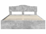 Bed Frame with Drawer Concrete Grey 120 x 200 cm Engineer Wood 3413022