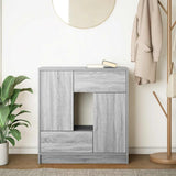 Sideboard with Drawers and Doors Grey Sonoma 70.5x34x74.5 cm 861846