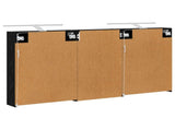 Bathroom Cabinet Set 3 pcs 140 x 14.5 x 70 cm Engineered wood 3403785