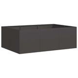Planter Black 120x80x40 cm Steel 860745