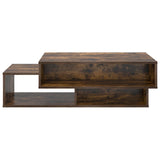 Coffee Table Smoked Oak 105 x 50 x 32.5 cm Engineered Wood 8000208